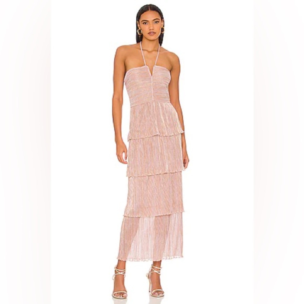 Blush Tiered Spaghetti Strap Dress